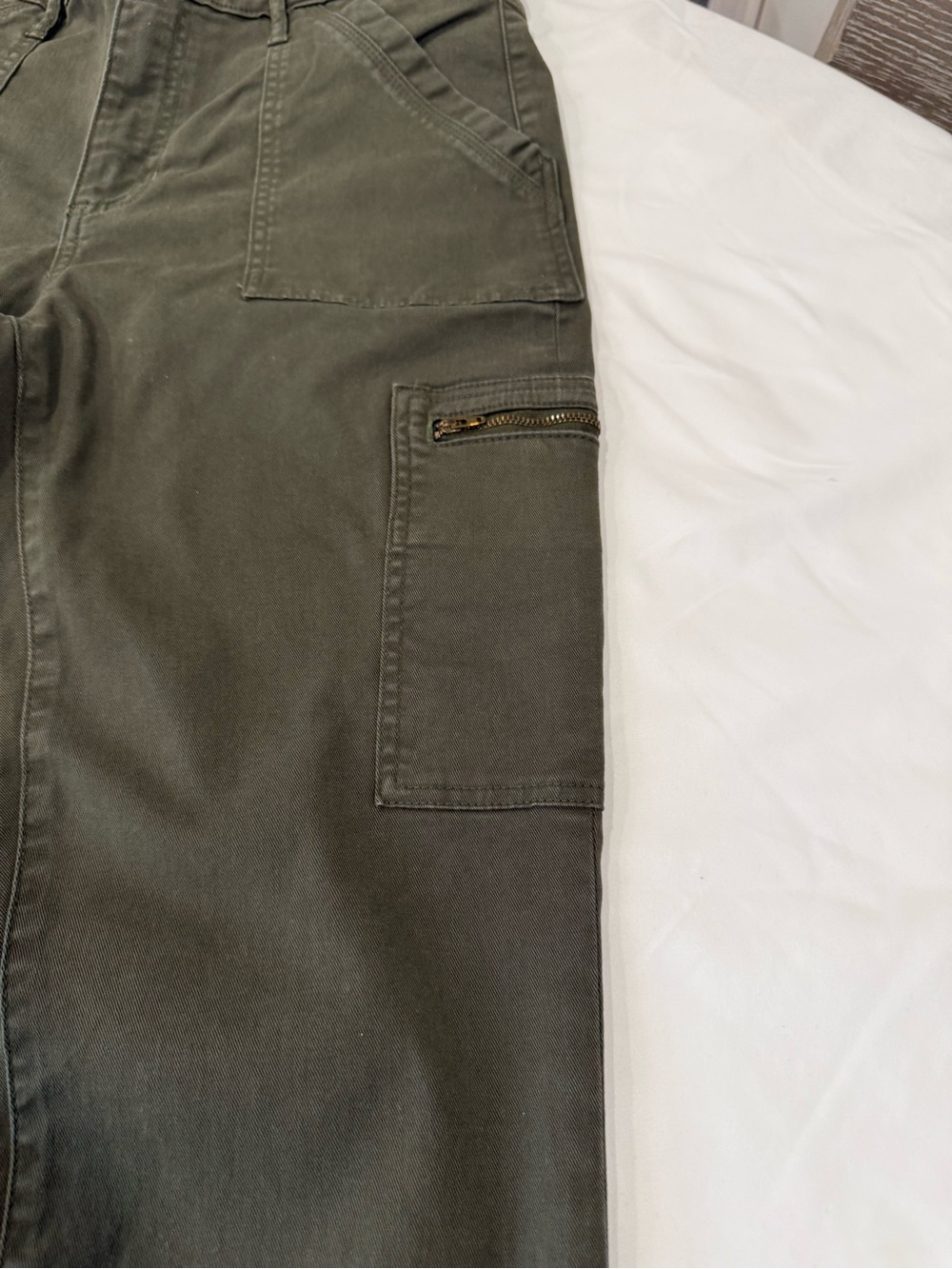 Banana Republic Olive Green High-Rise Cargo Jeans - Picture 7 of 11